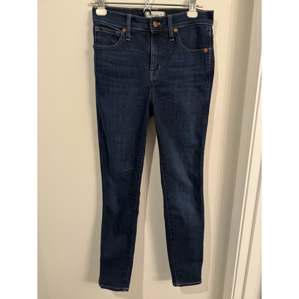 Madewell Women's 10" High Rise Skinny Medium‎ Wash Denim Jeans Size 26